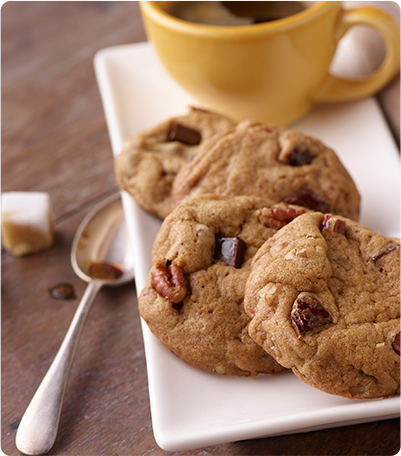 Triple Chocolate Chunk Nut Cookies