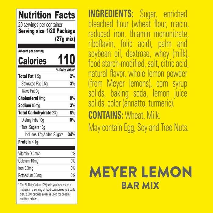 Meyer Lemon Bar