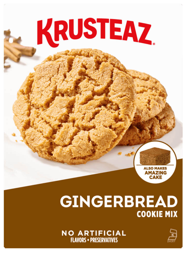 A box of Krusteaz Gingerbread Cookie Mix.