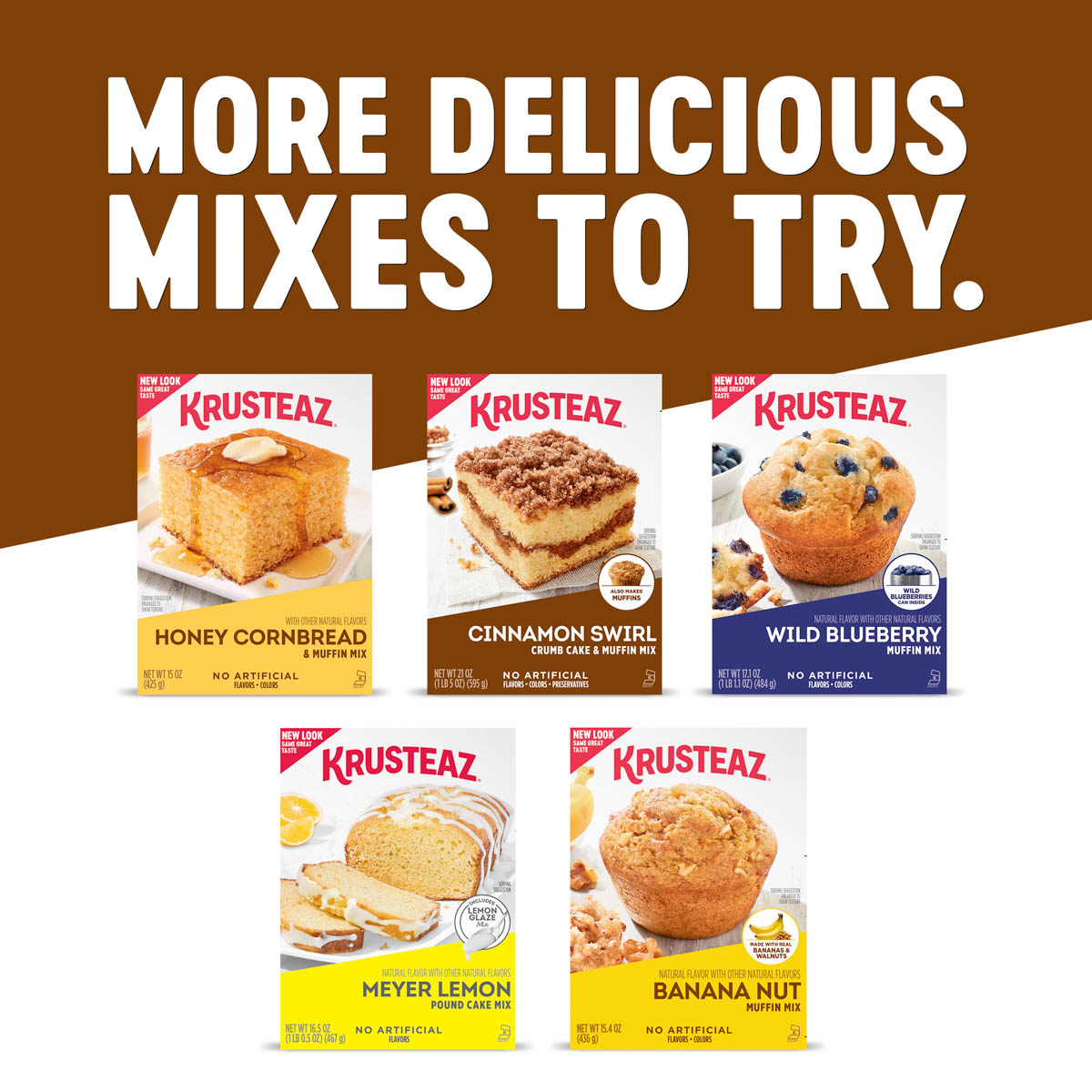 Cinnamon Swirl Crumb Cake & Muffin Mix Krusteaz