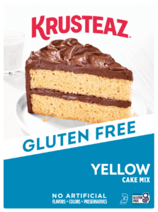 Box of Krusteaz Gluten Free Yellow Cake Mix