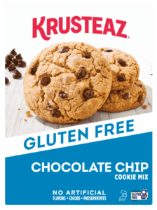 Box of Krusteaz Gluten Free Chocolate Chip Cookie Mix.