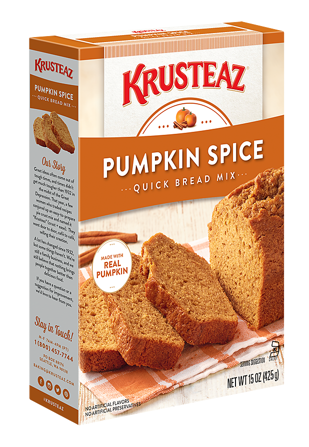 Pumpkin Spice Quick Bread Krusteaz