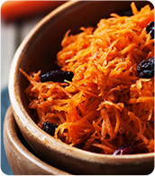 Shredded Carrots with Raisins