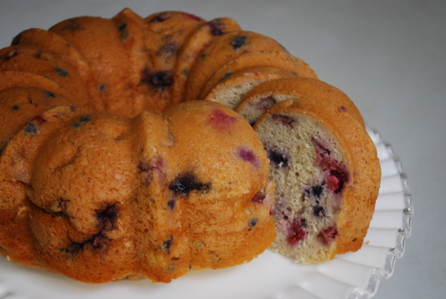 Bonne Maman Blueberry Swirl Bundt Cake - Pinecones and Acorns