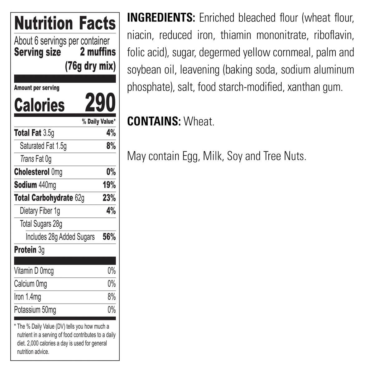 Sweet Corn Muffin Krusteaz