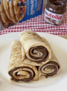 A plate of Nutella® Crepes.