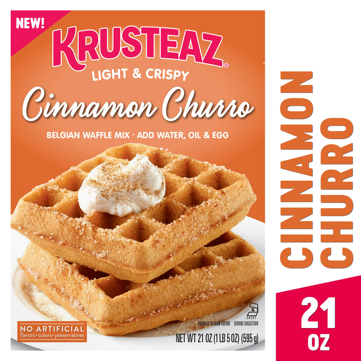 Cinnamon Churro Waffle Mix Krusteaz