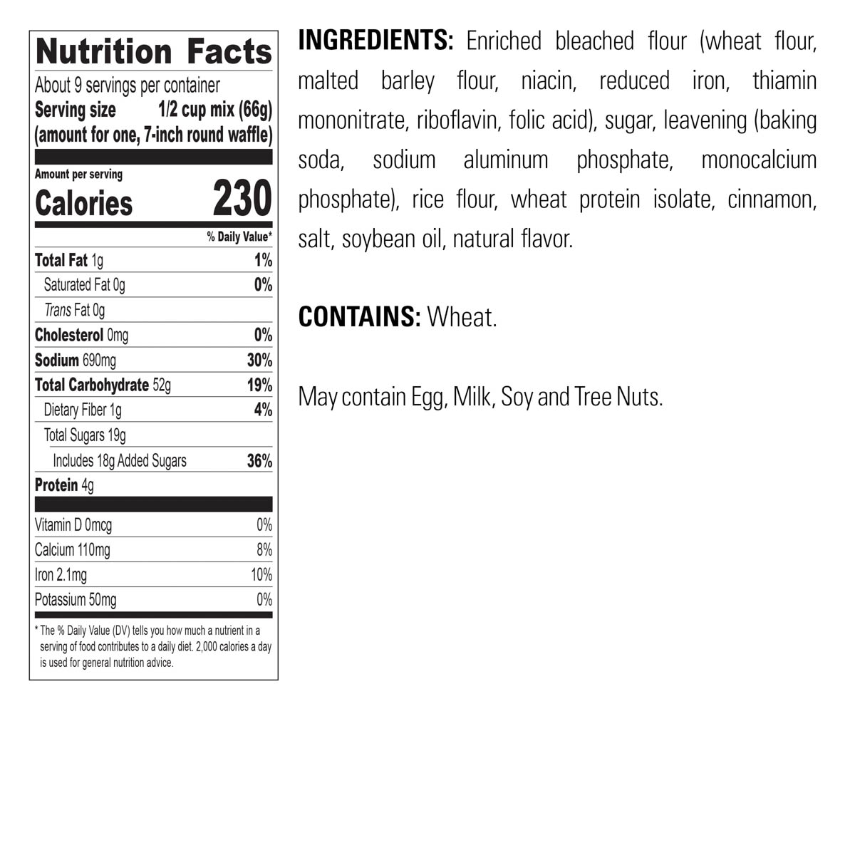 Cinnamon Churro Waffle Krusteaz