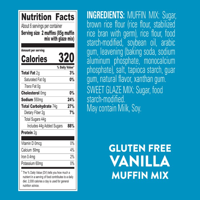 Gluten Free Vanilla Muffin