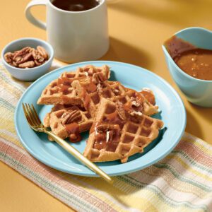 Krusteaz Pumpkin Praline Waffles
